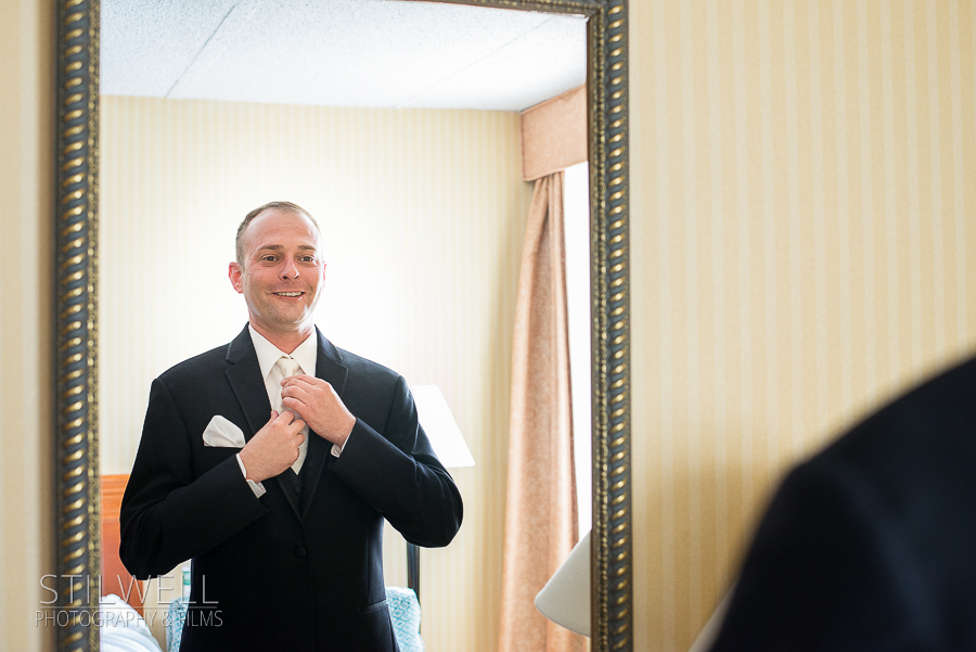 Groom Getting Ready Middletown NY Wedding Photography