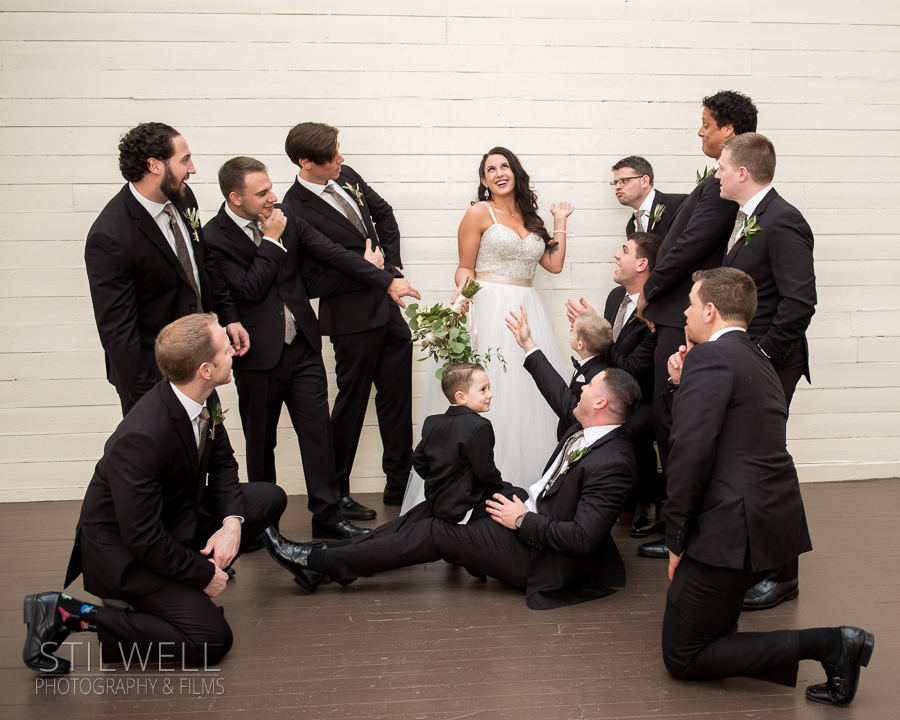 Fun Groomsmen at The Garrison