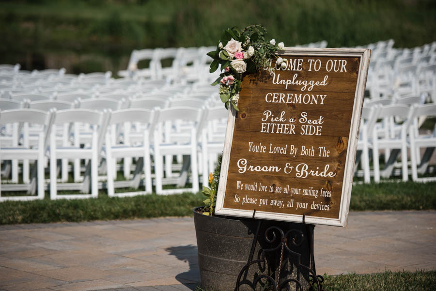 Choose a seat not a side wedding ceremony sign - rustic wedding sign –  Country Barn Babe